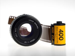 Aufdruck ISO-Wert auf Film