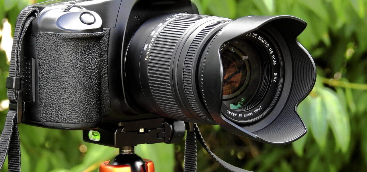 Zoomobjektiv an Canon Kamera