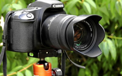 Zoomobjektiv an Canon Kamera