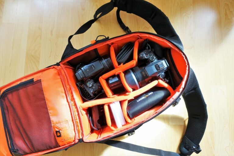 Rollei Fotoliner Fotorucksack gefüllt