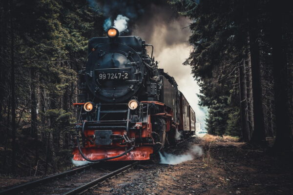 Eisenbahn Dampflok im Harz