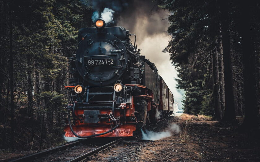 Eisenbahn Dampflok im Harz