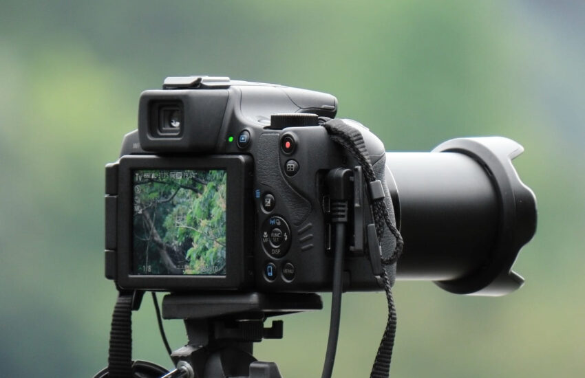 Kamera für Vogelfotografie im Einsatz mit Teleobjektiv und Fokus auf Naturaufnahmen