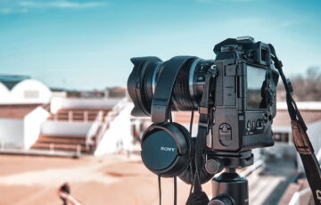 Sony Kamera mit Batteriegriff