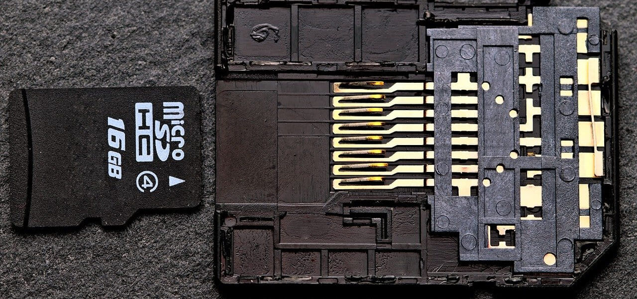MicroSD-Karte mit Adapter