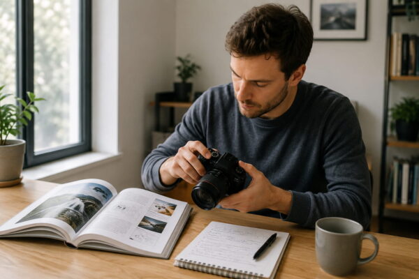 Fotografieren lernen mit Buch und Kamera in der Praxis
