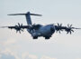 Airbus A400M beim Anflug, fotografiert beim Air Defender 2023