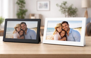 Digitale Bilderrahmen im Vergleich mit unterschiedlicher Displayqualität und Auflösung