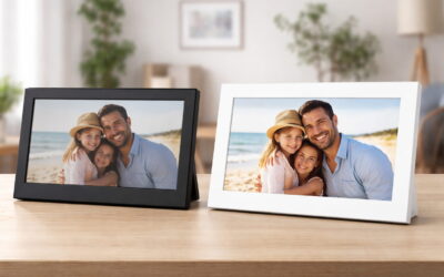 Digitale Bilderrahmen im Vergleich mit unterschiedlicher Displayqualität und Auflösung