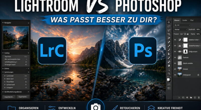 Lightroom vs Photoshop Vergleich Bildbearbeitung und Funktionen