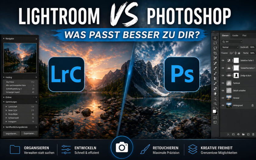 Lightroom vs Photoshop Vergleich Bildbearbeitung und Funktionen