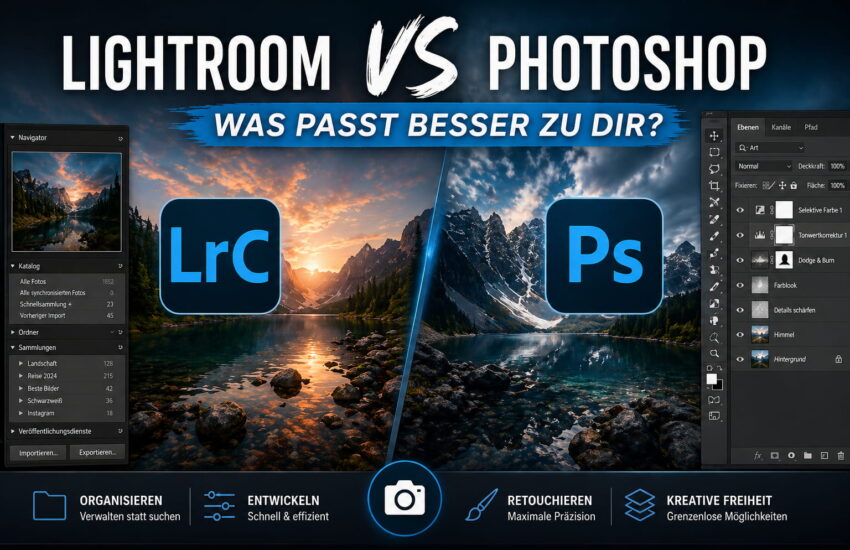 Lightroom vs Photoshop Vergleich Bildbearbeitung und Funktionen
