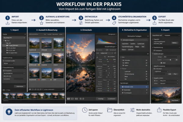 Lightroom Workflow vom Import bis zum fertigen Bild